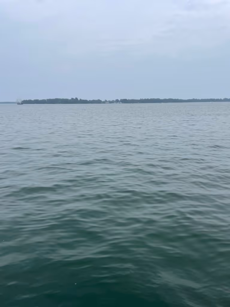 A photo of a green-blue lake.